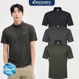 디스커버리 25SS 여름신상 프레시벤트 남성 집업 반팔티 DMZT61053