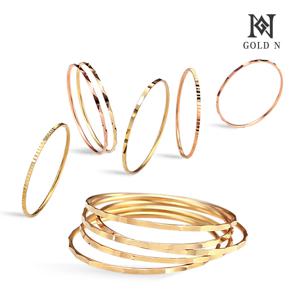 14K 열송이 컷팅 반지일자/삼각/물결 3종 택1