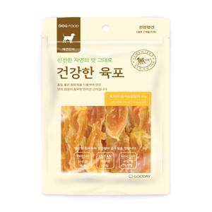 [CJ비밀특가] 건강한육포 토끼귀 닭가슴살말이 80g 강아지간식