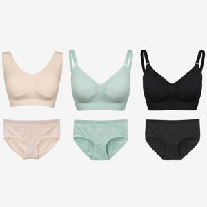 [최초가131,400원][SET] 심리스 플러스 탱크+캐미 브라팬티 6종