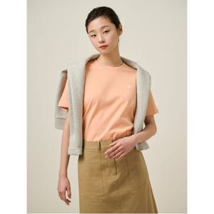 [25SS][Essential] 솔리드 반소매 티셔츠  오렌지 (BF5242E018)