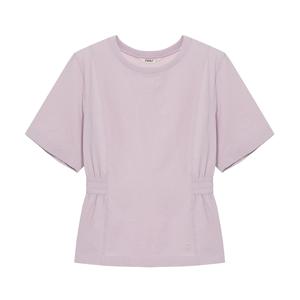 W 시어서커 반팔 티셔츠 GRAYISH PINK 0.0 1NUTSMU501GP