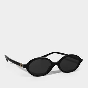 블랙 오벌 프레임 선글라스 04ZS SOLE 1AB5S0 50