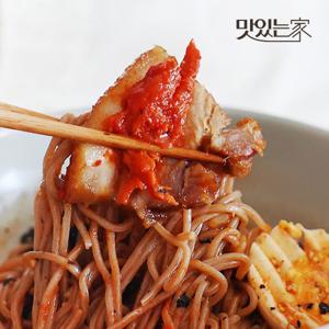 [족발에 빠진 동해막국수] 6인분 (물3팩+비빔3팩)+국산순살족발 1팩