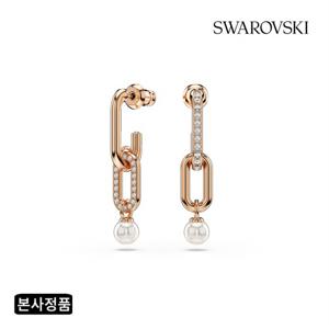 [본사정품] Constella 로즈골드 크리스털 펄 드롭 귀걸이 5728585