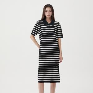 [정가 89,900원]레이온 카라집업 니트원피스_AR1KOS20