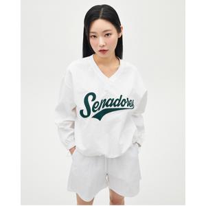 [정가 69,900원]나일론 자수 브이넥 맨투맨_AR2CT440