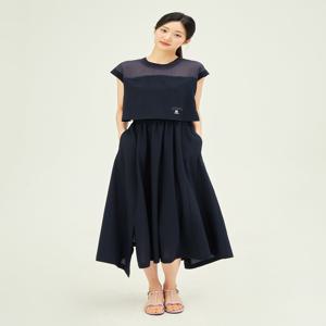[정상가259000] 언밸런스 시스루 배색 원피스 GP6A0OPR41