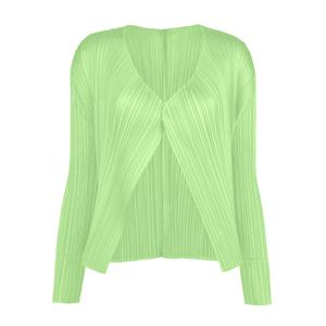 플리츠플리즈 NEW COLORFUL BASICS 4 가디건 그린 PP57JO405