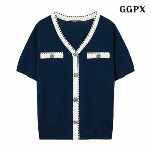 정상가:59,000원 ㅣ 페이크 포켓 브이넥 반팔 가디건 (GPBCK017D)