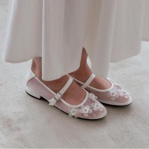 [최초가 69,000원] 러브포멜 플로르 메리제인 White 2cm
