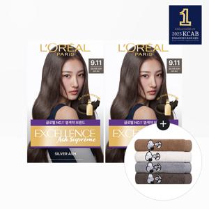 엑셀랑스 애쉬 슈프림 염모제 2개+스누피 타올 1장(랜덤)