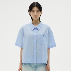 [최초가 99,000]시어서커 오버핏 반팔 셔츠 (2colors)