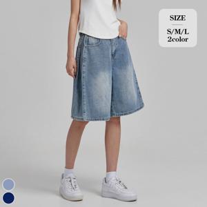 [브리치]  / 버뮤다 워싱 핀턱 5부 반바지 (J2516)