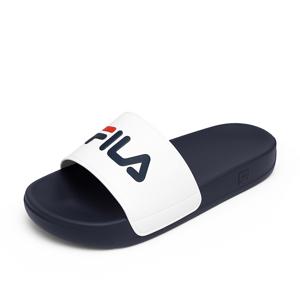 FILA 드리프터 남성 여성 공용 회사 사무실 발편한 스포츠 슬리퍼 실내화 화이트네이비 1SM02591-422