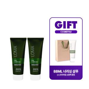 로마 LOMA 딥컨디셔너 237ml 2통 + 너리싱 샴푸 88ml + 쇼핑백 1