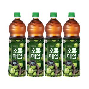 초록매실 제로 1.5L 4개