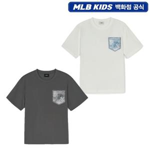 MLB키즈 빈티지 모노그램 포켓 티셔츠 7ATSMV253 JS
