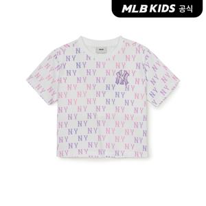 썸머 모노그램 여아 크롭 티셔츠 NY (L.Pink)