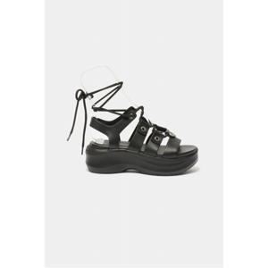 [정상가 348,000원] 레이스-업 플랫폼 샌들(black)_DG2AM25002BLK