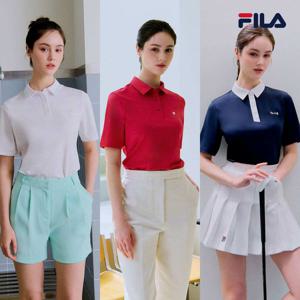 [하프클럽/FILA() 여성 24SS 반팔 카라티 3종