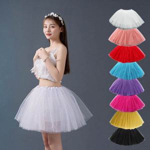 고품질 여성 8컬러 폴댄스 발레 요가 매쉬 허리밴딩 스커트 발레복 발레스커트 매쉬치마 풍성한치마 발레치마