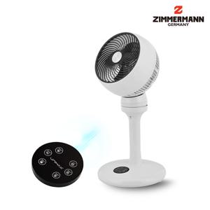 짐머만 써큘레이터 ZMF-8558CR 리모컨 공기순환기 스탠드형 선풍기 20CM