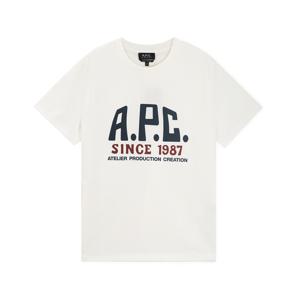 아페쎄 공용 로고 화이트 반팔티 COHBU M26442 AAB