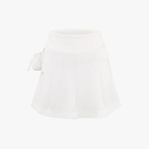 볼포켓 플레어 스커트 (화이트)