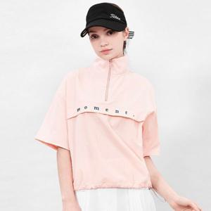 [하프클럽/모먼트 여성골프 쿨 아노락 반집업 반팔티셔츠 여자골프반팔티 골프쿨아노락반팔