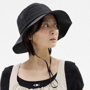 [최초가 69,000]스몰 로고 스트링 나일론 버킷햇 (2colors)