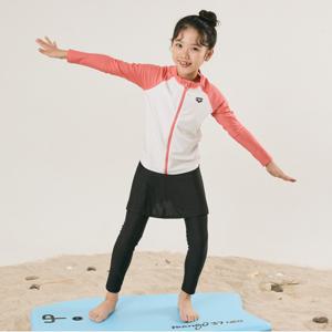 스노클링 여아동 레저 집업 래쉬가드 세트 A4BG1GS71COR