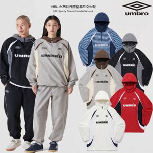 엄브로 25년 HBL 스포티 캐주얼 후드 아노락  UQ123CWT21