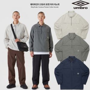 엄브로 25SS 웨이파인더 코듀라 포켓 카라 아노락 UQ121CWT11