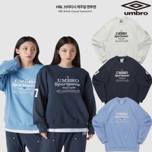 엄브로 25SS HBL 브리티시 캐주얼 맨투맨 UQ111CFS21