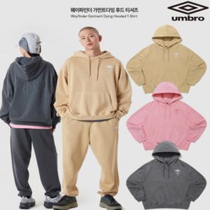 엄브로 25SS 웨이파인더 가먼트다잉 후드 티셔츠 UQ121CHD11