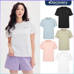 [디스커버리]25년신상 여성 에버딘 스몰로고 기능성 반팔티셔츠 DWRS64053