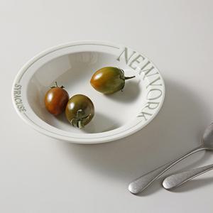 레터링 쿠프 찬기 반찬그릇 접시 2size 2color 택1