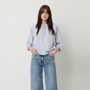 세라 스트라이프 블루종 블라우스_SAWS38531BL