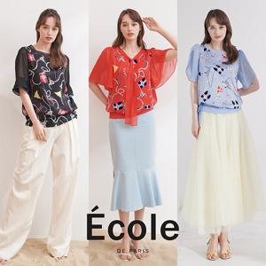 [에꼴드파리]크루즈 썸머 티블라우스 3종세트