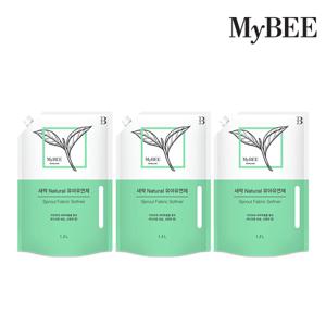 새싹내추럴 유아유연제 리필(1200ml)x3팩