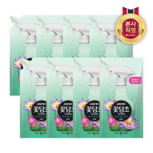 꽃담초 섬유탈취제 리필 320mL 연꽃 X 8개