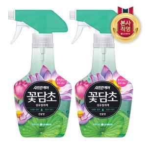 꽃담초 섬유탈취제 400mL 연꽃 X 2개