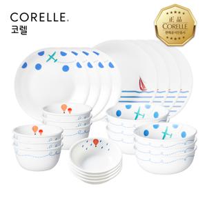 더블루 원형 6인 24P 홈세트