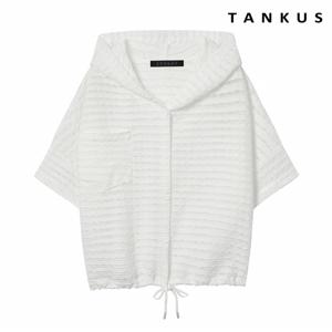 정상가:59,000원 ㅣ 후드 스트링 버튼업 포켓 블라우스 (TX2BL034L0)