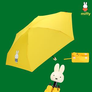 원피스 패턴 귀여운 캐릭터 손잡이 자외선차단 80% 5단 우양산 (우산 겸 양산) +파우치 MISS-2203
