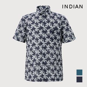INDIAN  알로하 프린트 반팔셔츠_MITNSYM4211