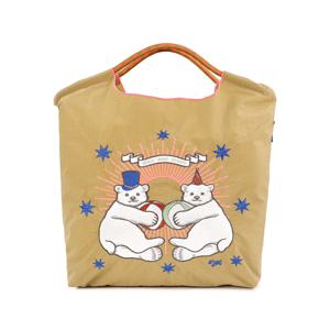BEIGE D.BEAR 에코백