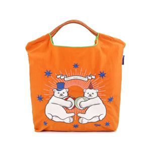 ORANGE D.BEAR 에코백