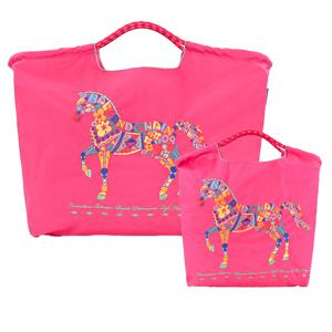 PINK FLOWER HORSE 에코백